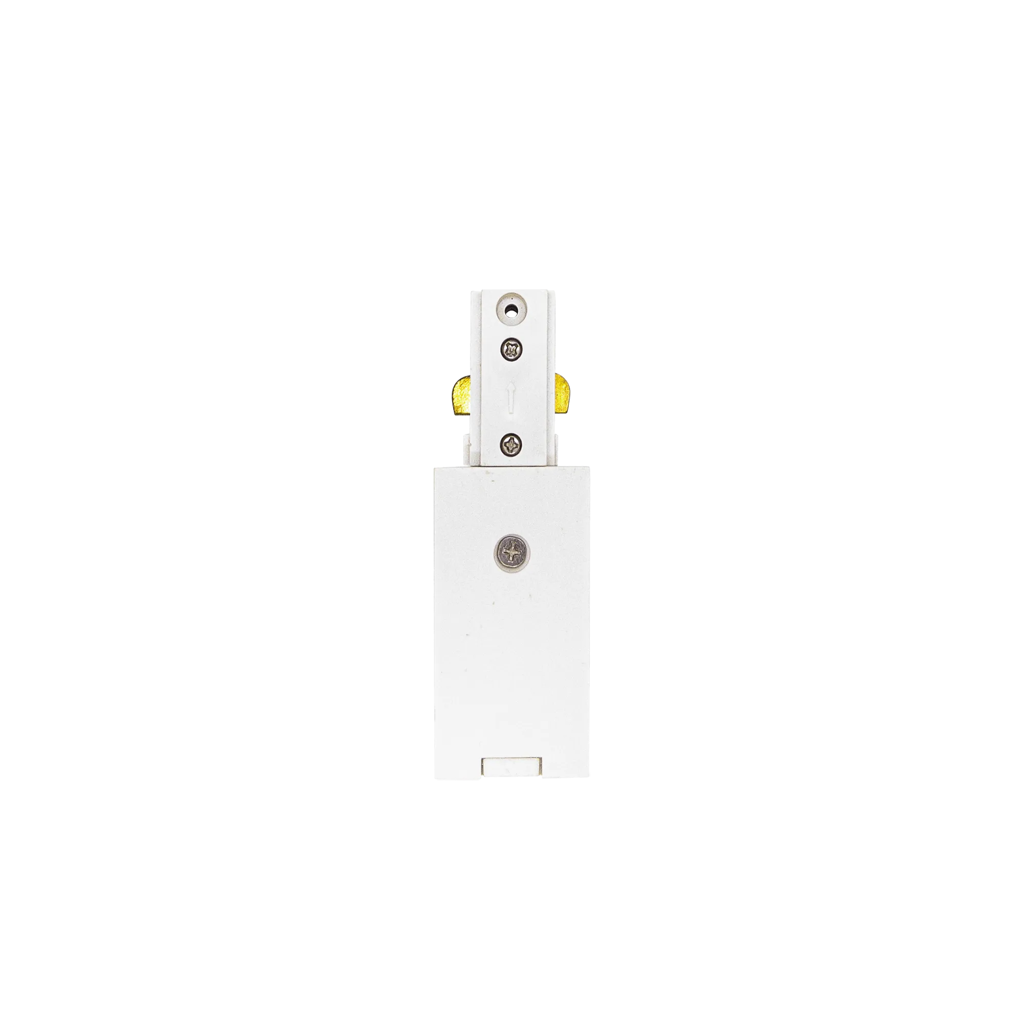 3 Wire White Track Power Supply and End Cap