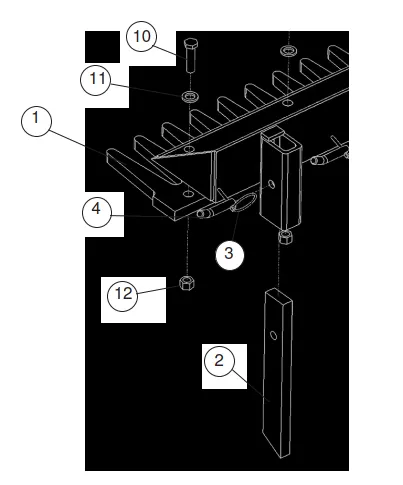 65-P2-106 Eliminator Front Grading Teeth For 6’