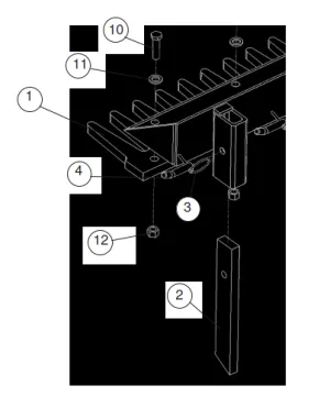 65-P2-106 Eliminator Front Grading Teeth For 6’
