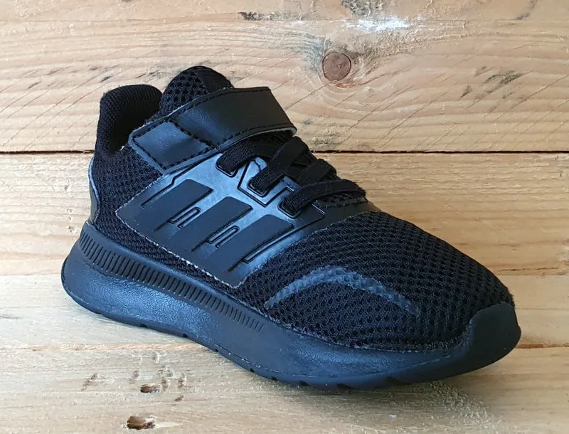 Adidas Run Falcon 2.0 Kids Textile Trainers UK9K/US9.5K/EU26.5 EG2225 Black