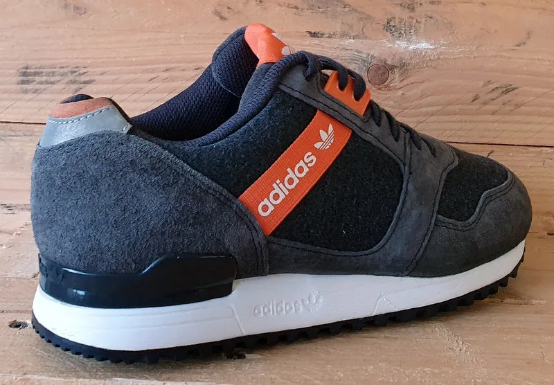 Adidas Run Support Low Suede Trainers UK5/US6.5/EU38 B34790 Grey/Orange/White