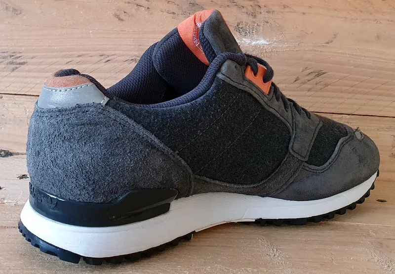 Adidas Run Support Low Suede Trainers UK5/US6.5/EU38 B34790 Grey/Orange/White