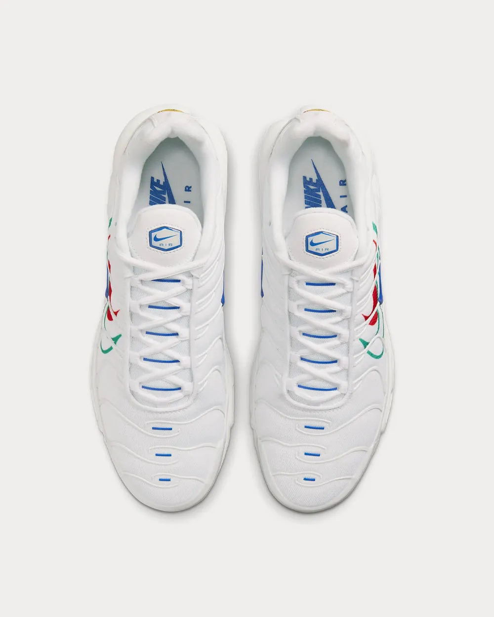 Air Max Plus White / Green Noise / University Red / Game Royal Low Top Sneakers