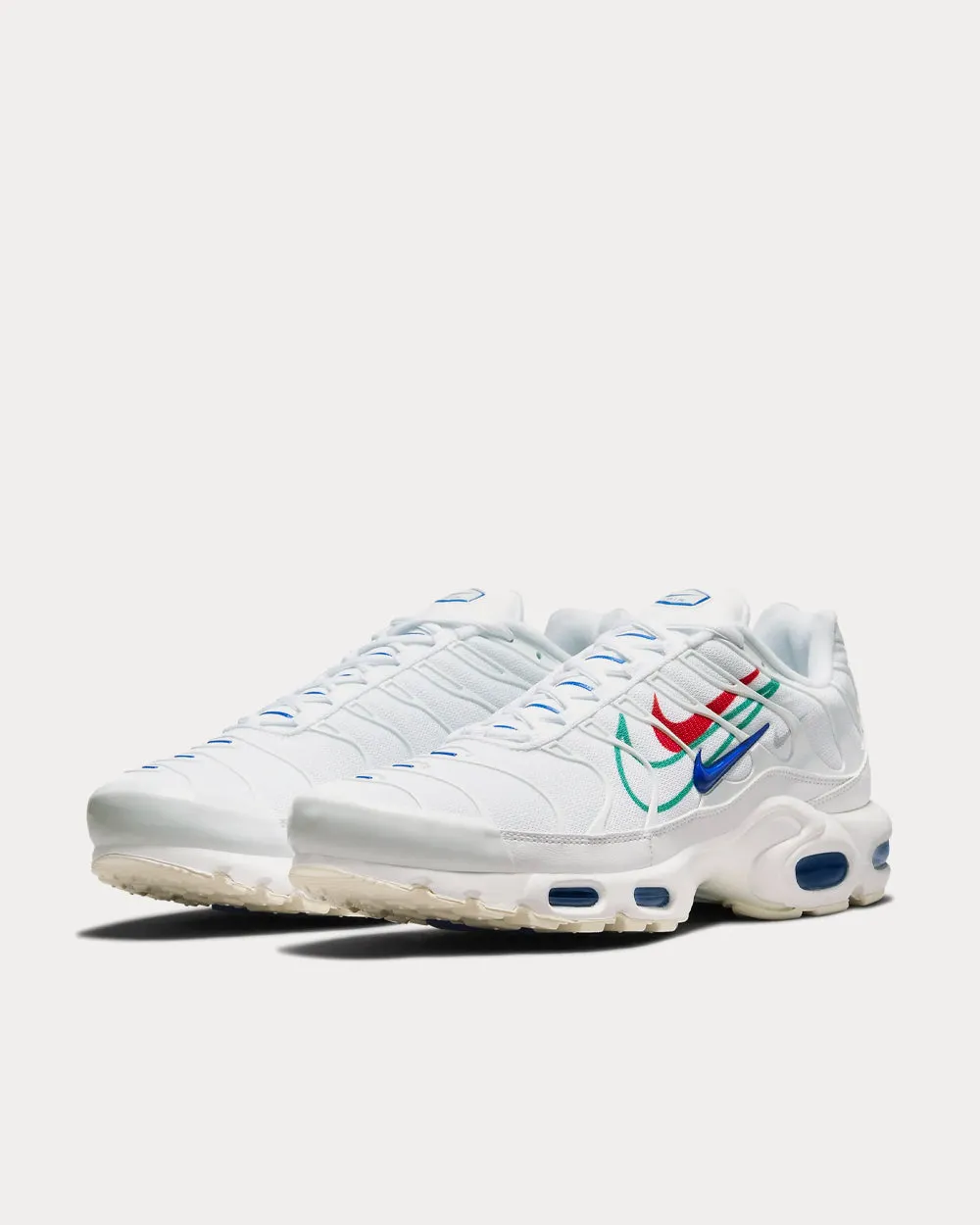 Air Max Plus White / Green Noise / University Red / Game Royal Low Top Sneakers