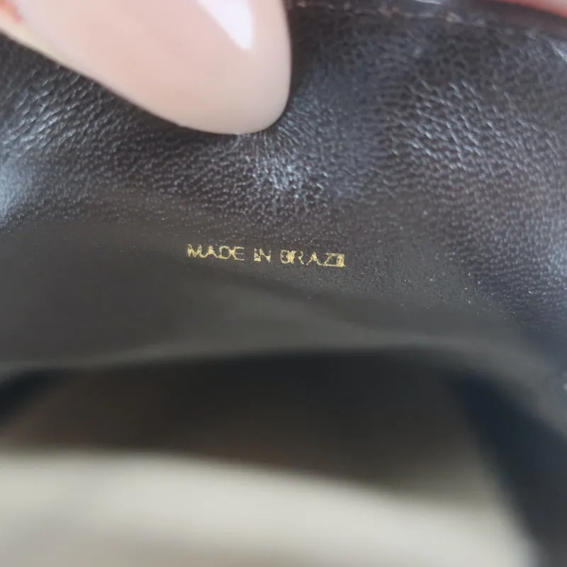 Alexandre Birman Vicky Loafers Dark Brown Leather Size 38.5