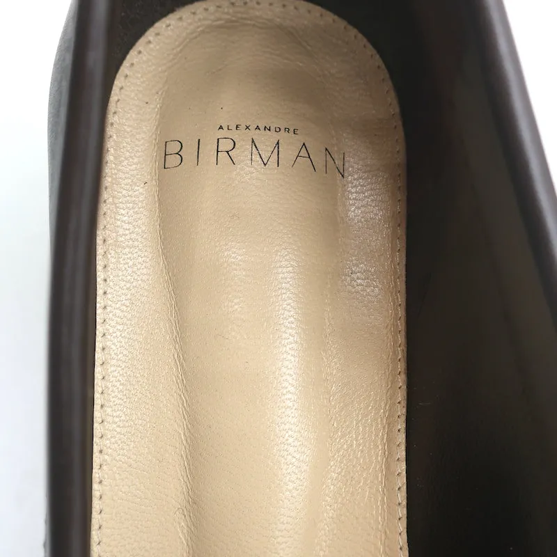 Alexandre Birman Vicky Loafers Dark Brown Leather Size 38.5