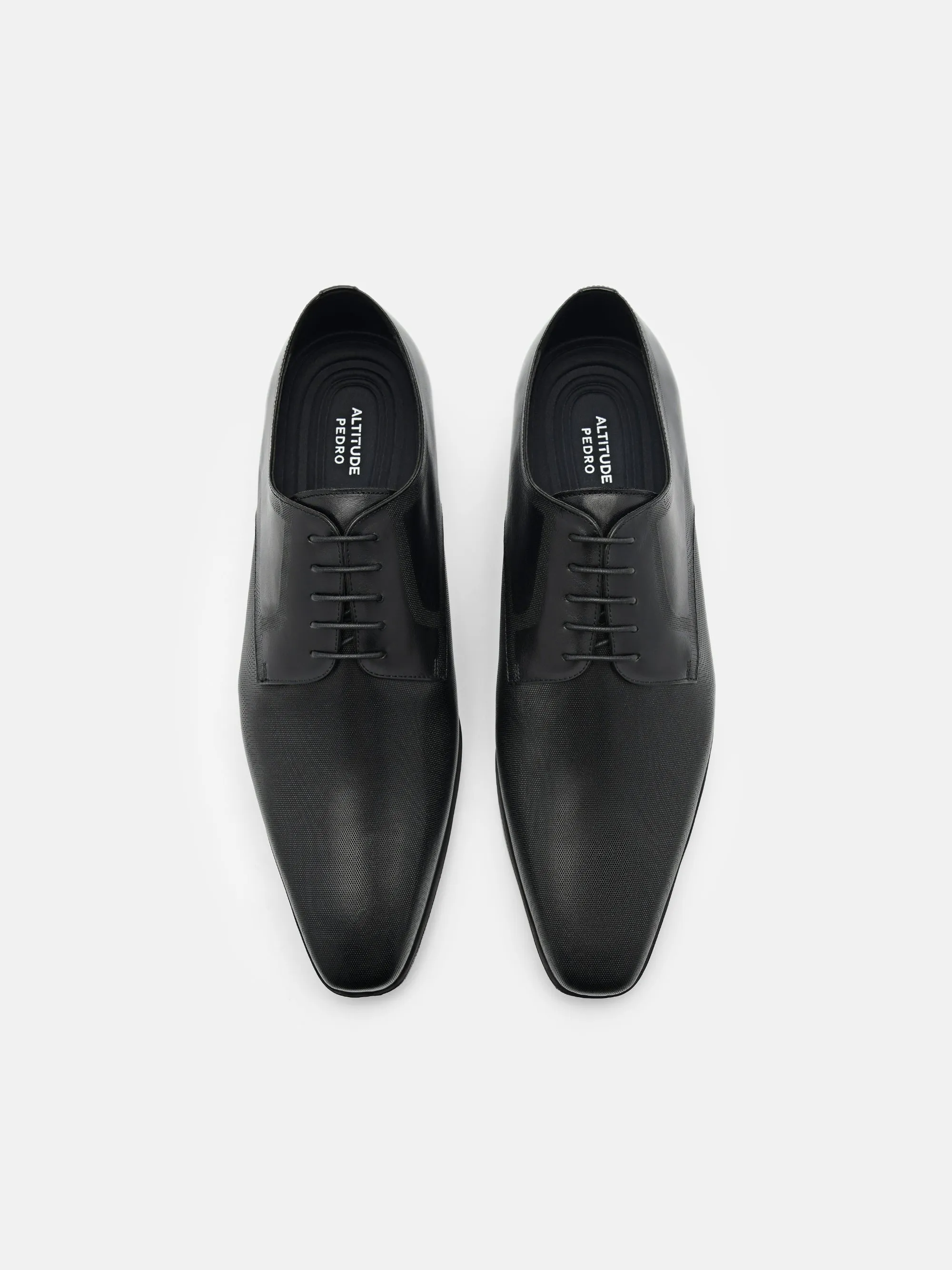 Altitude Lightweight Embossed Leather Derby Shoes