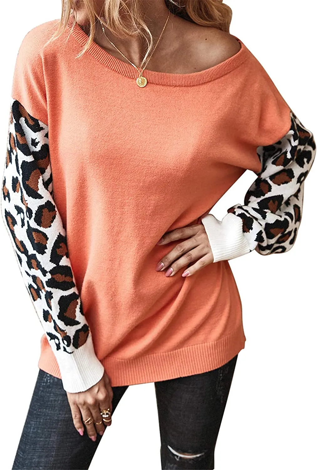 Annabella Creations Womens Cute Floral Print Long Sleeve T Shirts Casual