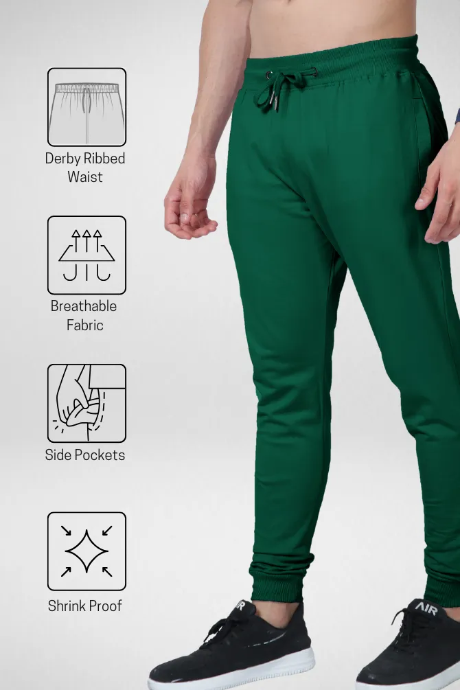 Bottle Green Jogger For Men