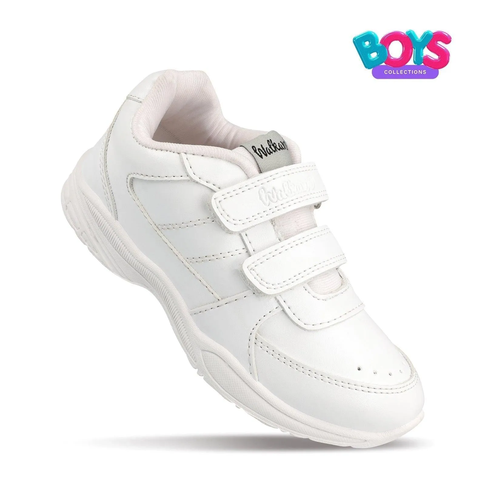 Boys School Shoes - 570 White