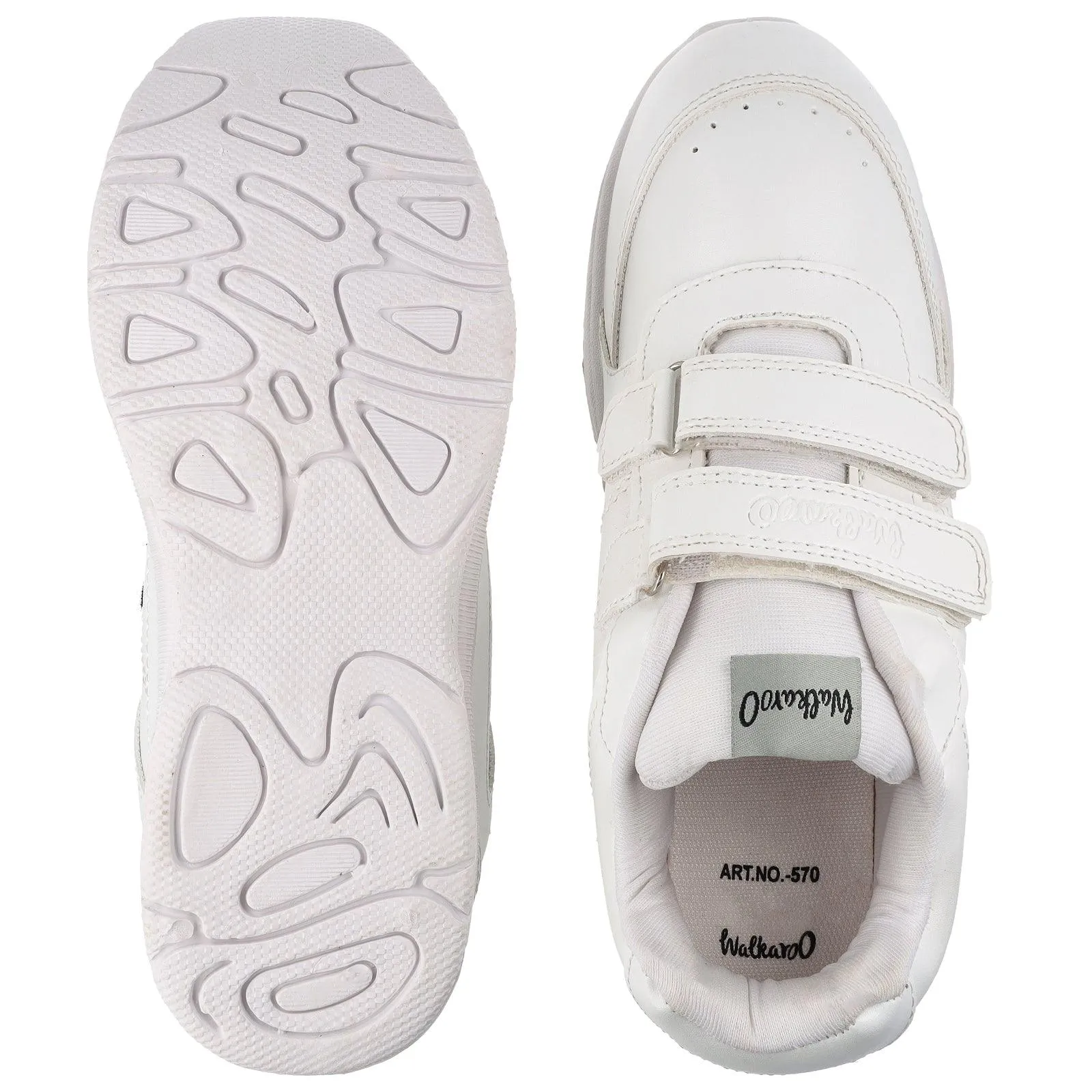 Boys School Shoes - 570 White