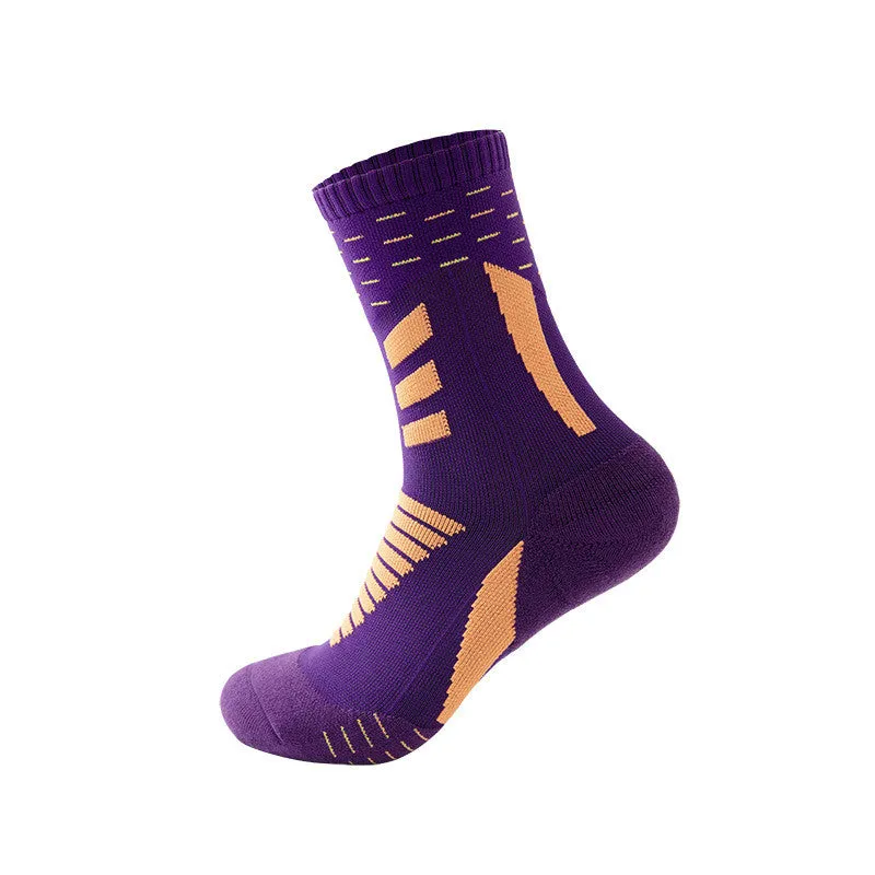 Breathable Sweat-Wicking Towel Bottom Sports Socks