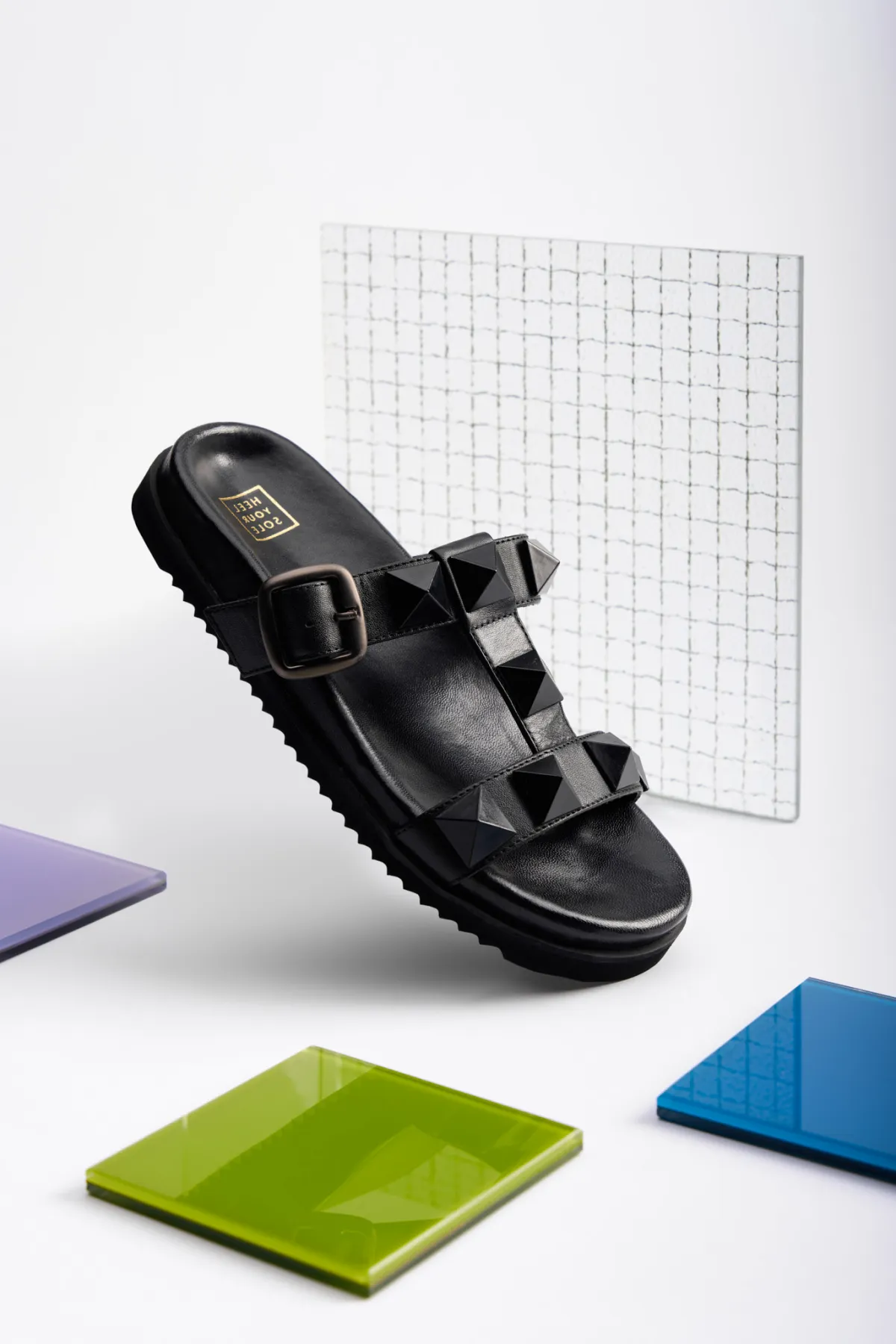 Buggs Studded Flats - Black