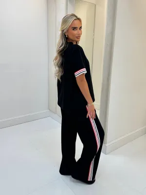 BUNNY BLACK STRIPE LOUNGE SET