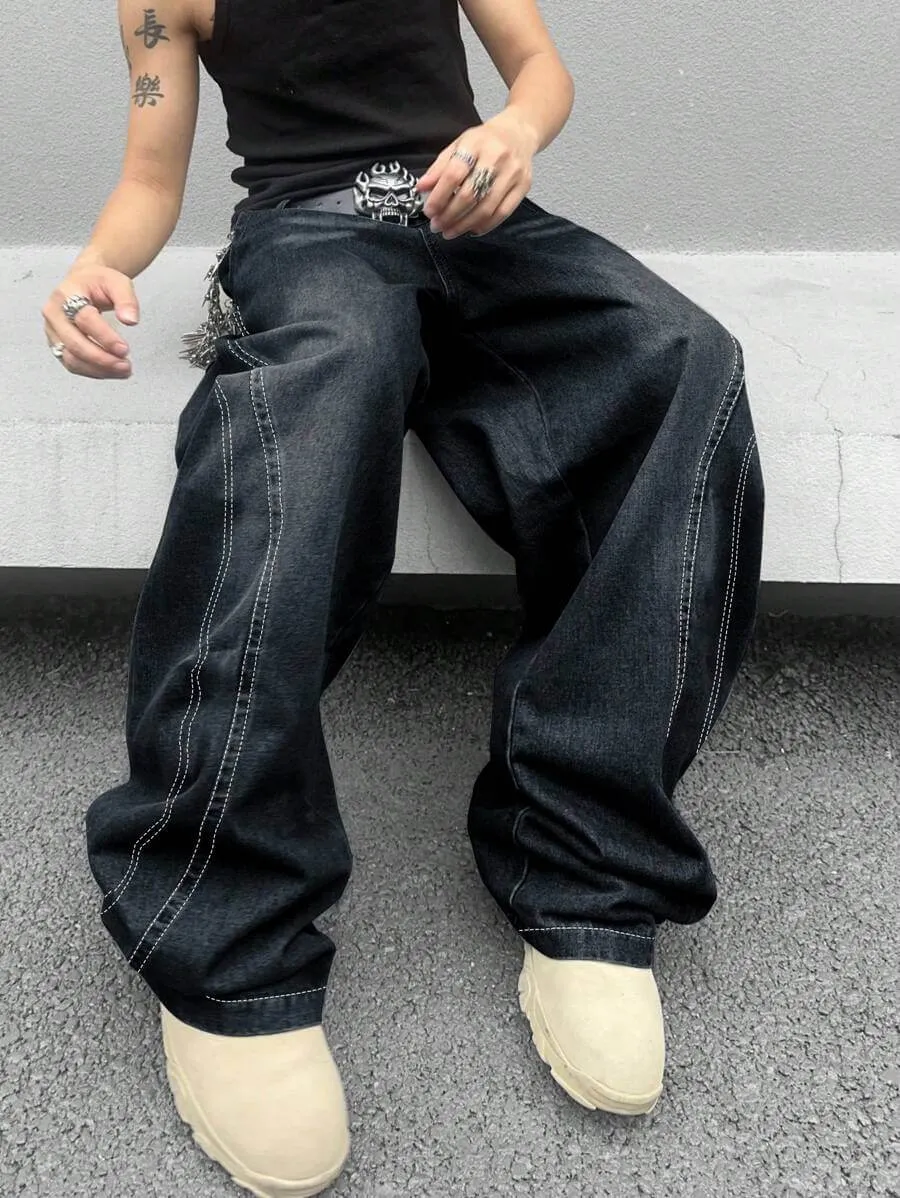 Charcoal Black Straight Fit Cargo Pants – Stylish & Versatile