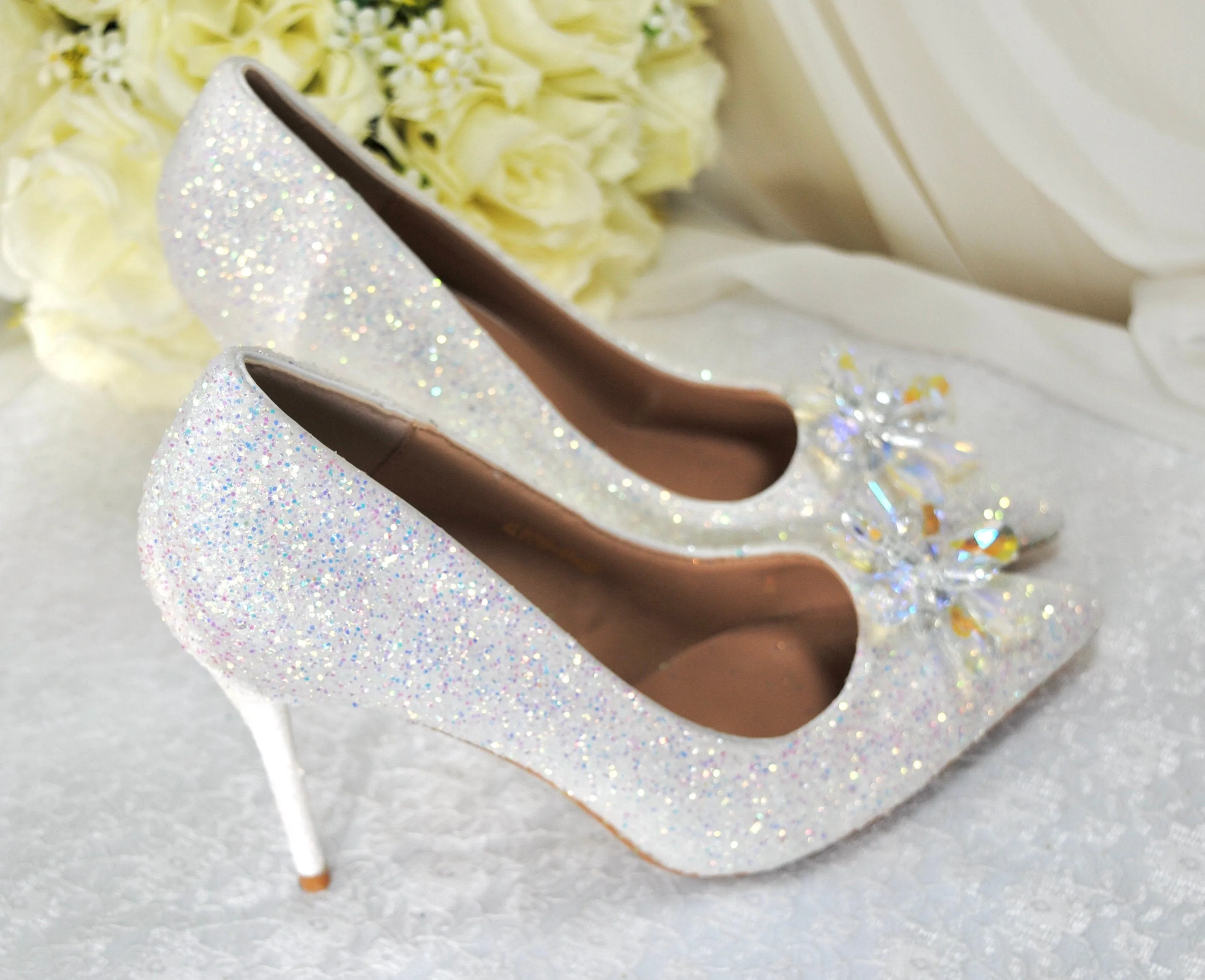 Cinderella Glitter |  9.5cm or 7cm Heel