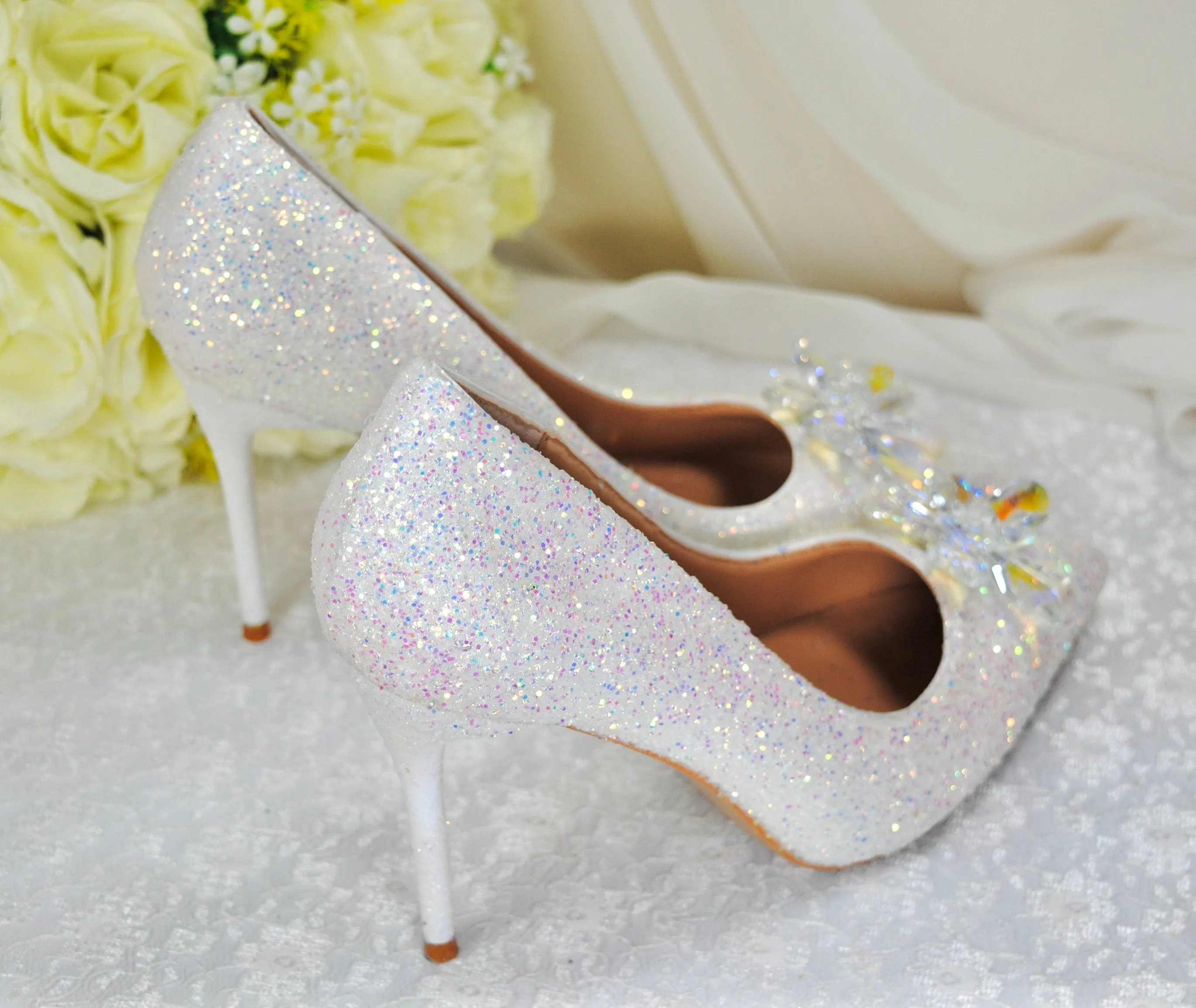 Cinderella Glitter |  9.5cm or 7cm Heel
