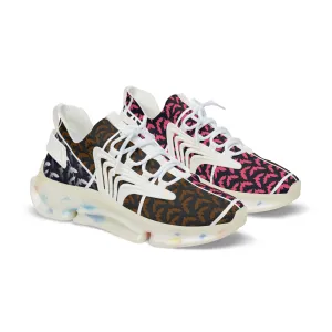 Colorful Bats Men's Mesh Sneakers