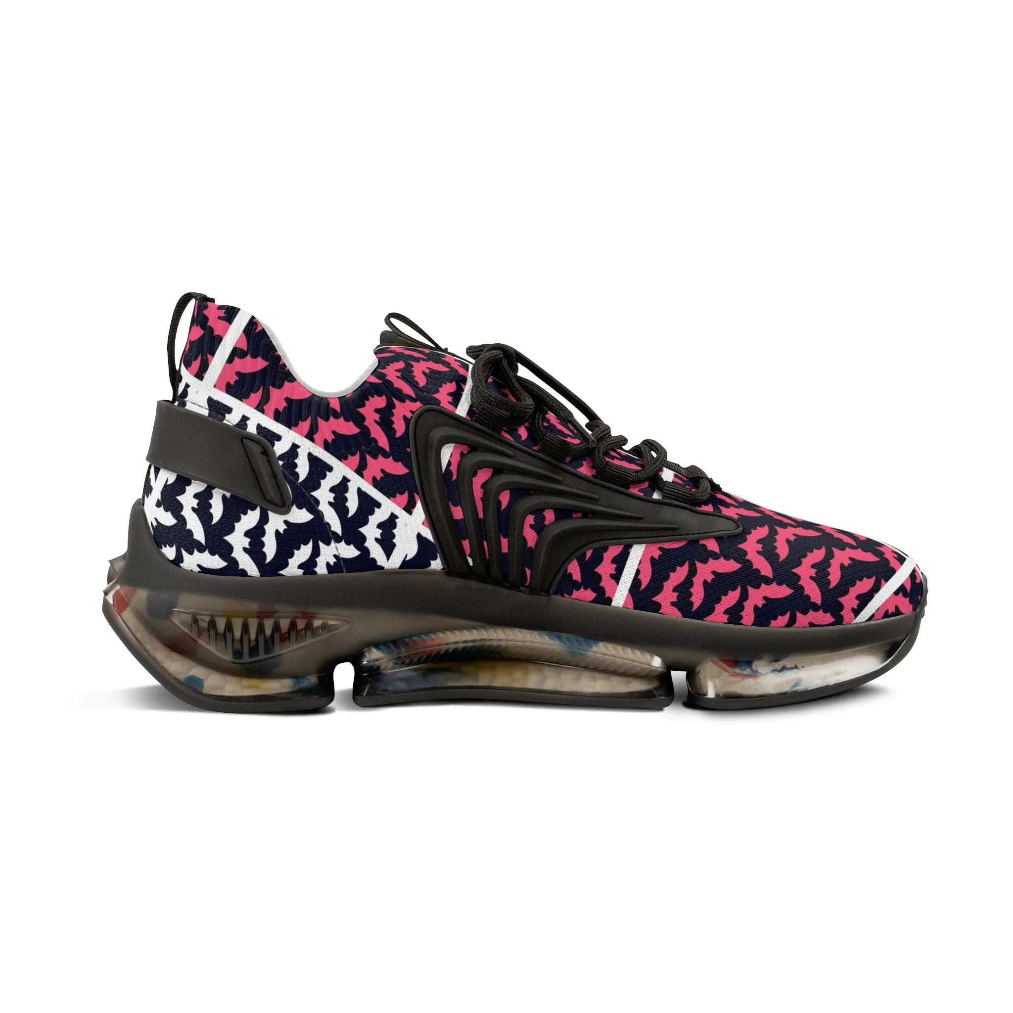 Colorful Bats Men's Mesh Sneakers