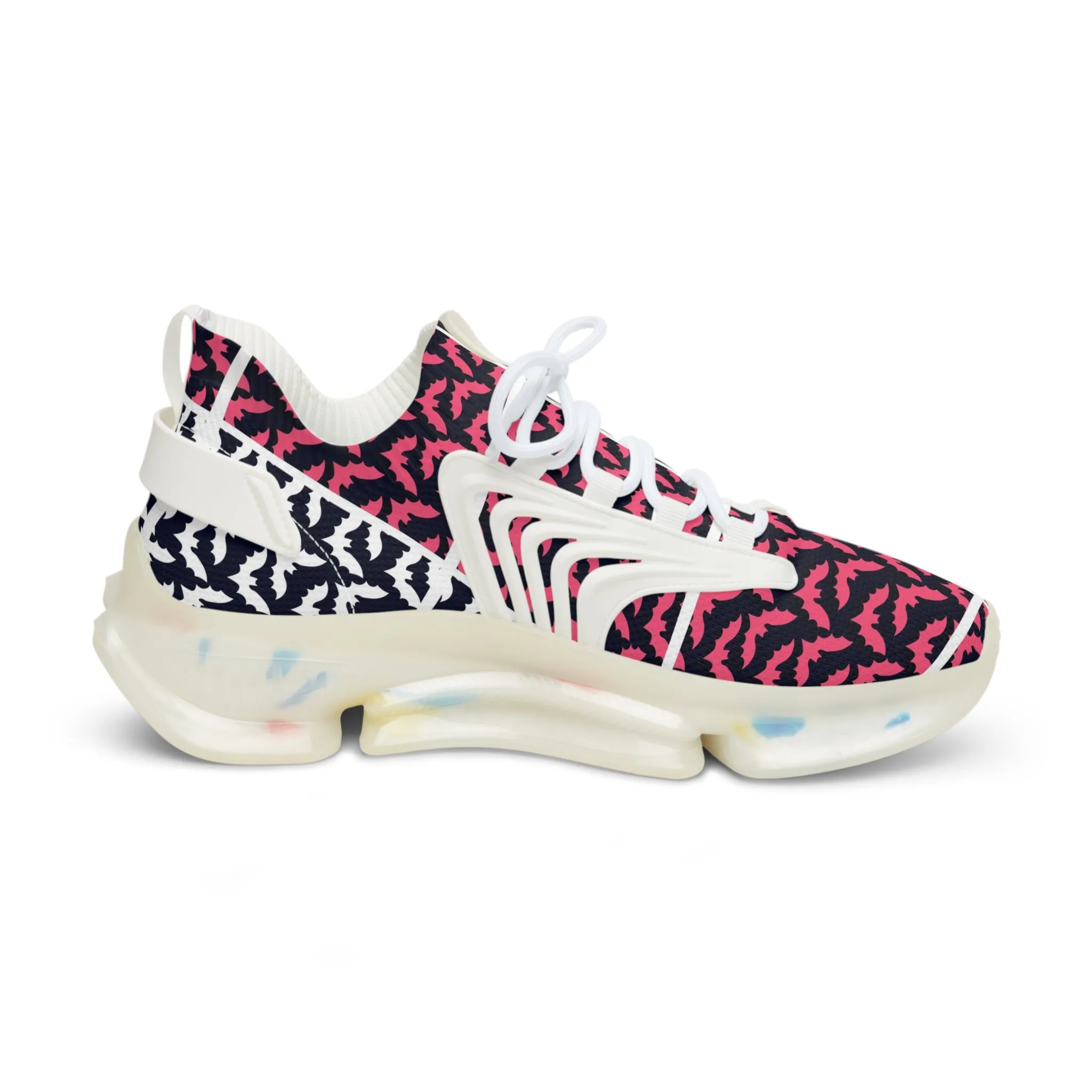 Colorful Bats Men's Mesh Sneakers