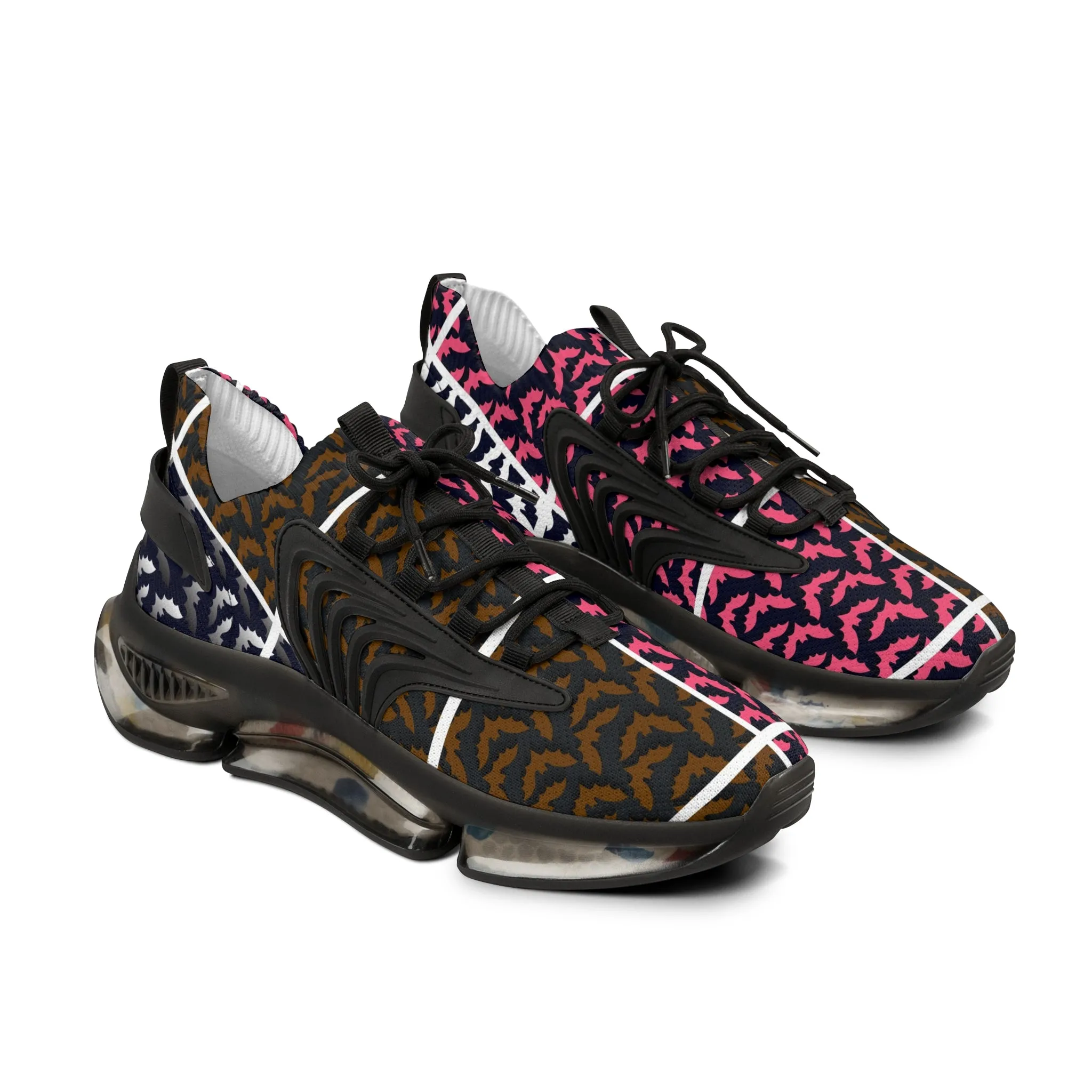 Colorful Bats Men's Mesh Sneakers