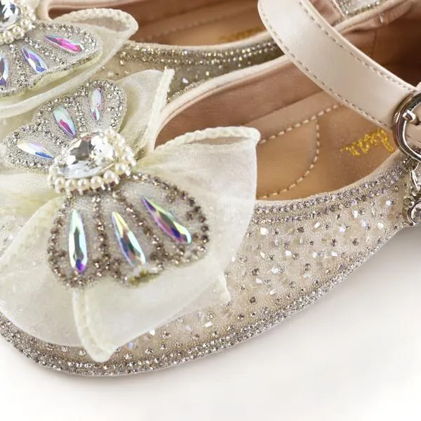 Crystal Stone Jewel Flat Shoes