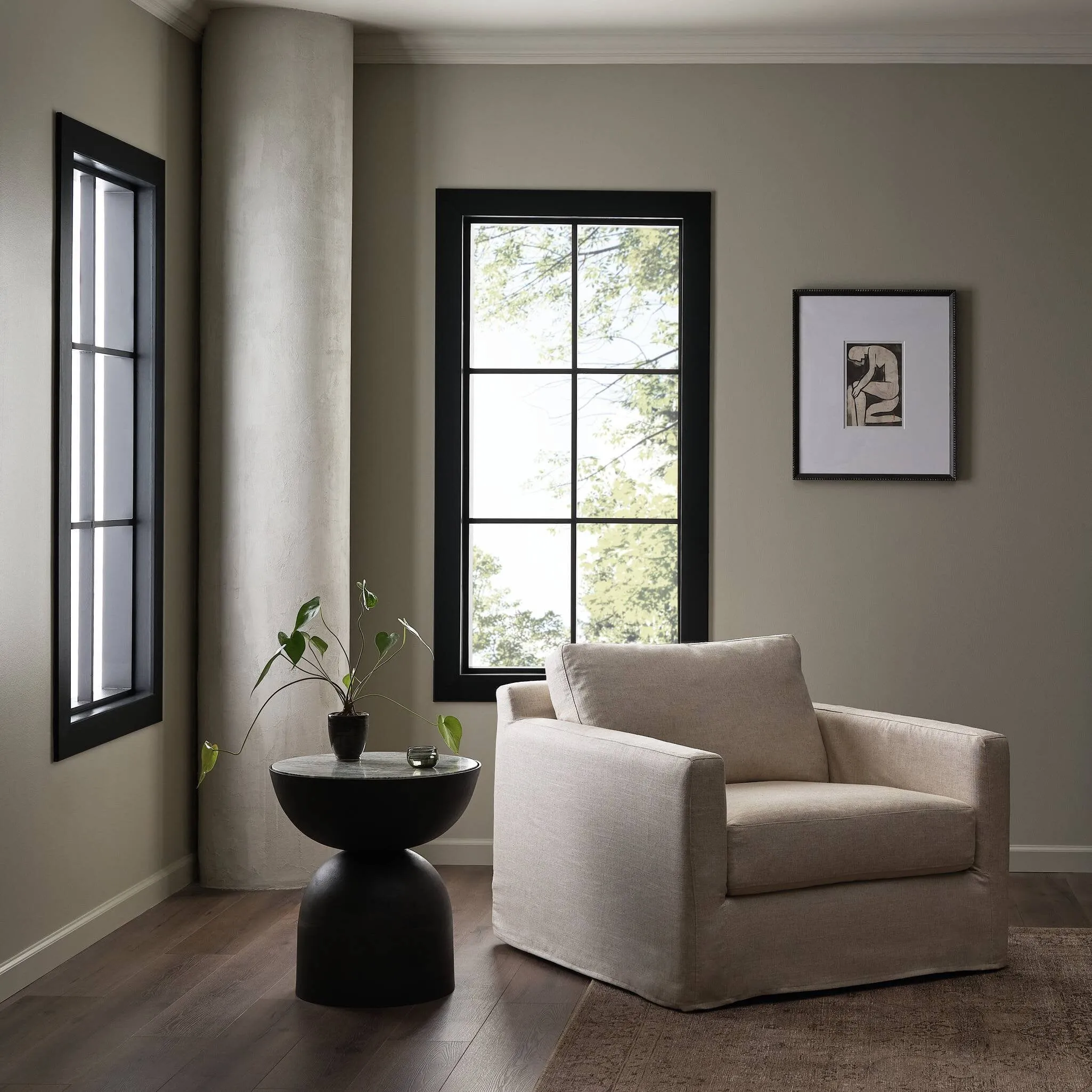 Cullman Slipcover Swivel Chair