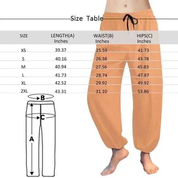 Custom Face Harem Pants Leaves Unisex All Over Print Personalized Yoga Pants