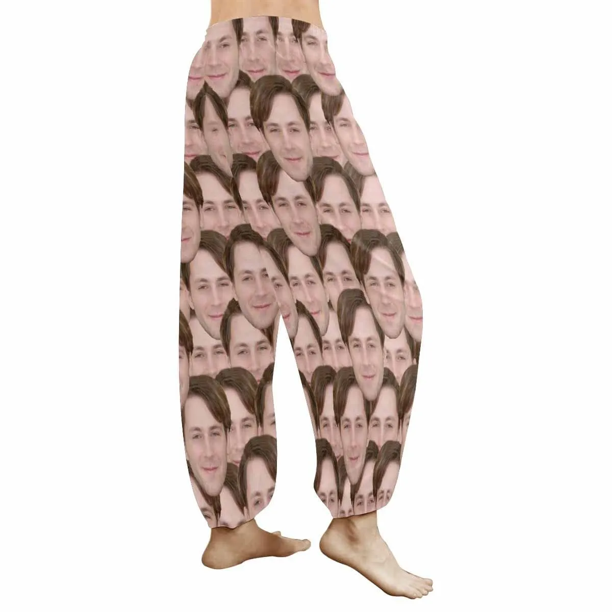 Custom Face Harem Pants Seamless Unisex All Over Print Personalized Yoga Pants