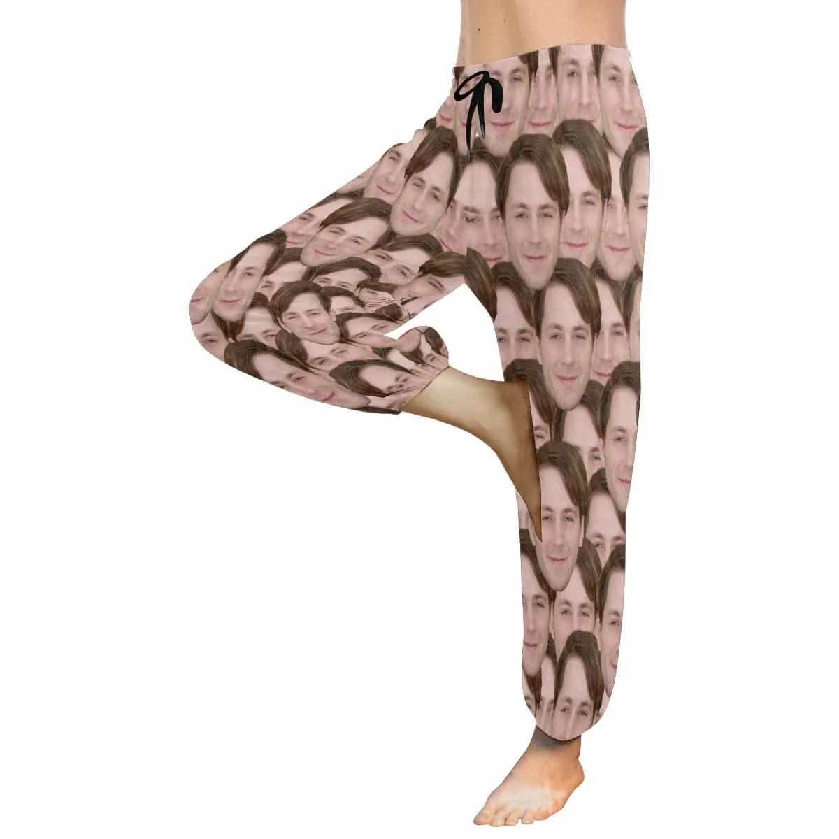 Custom Face Harem Pants Seamless Unisex All Over Print Personalized Yoga Pants