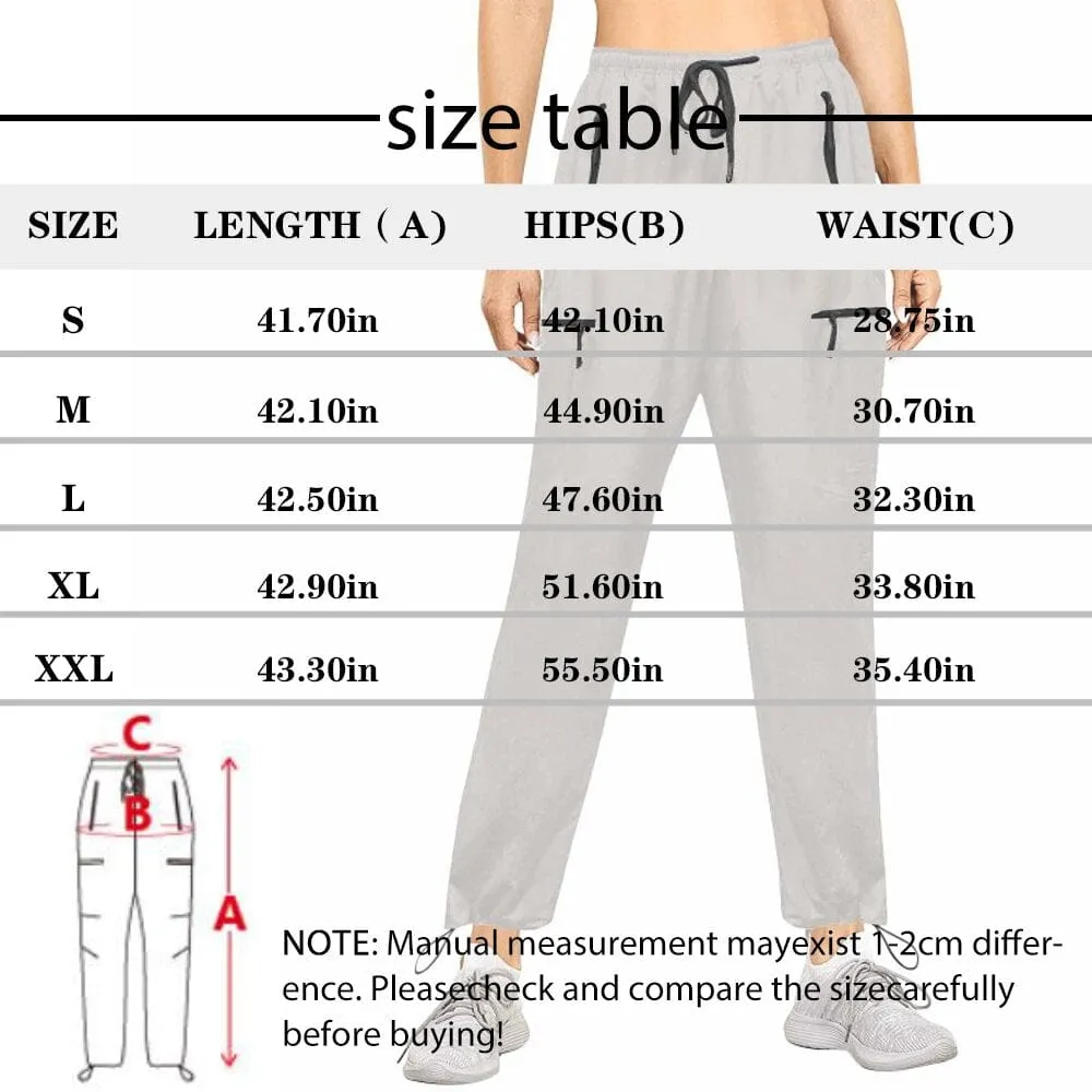 Custom Face Quick Dry Pants Gradient Couple's All Over Print Casual Elastic Drawstring Pants