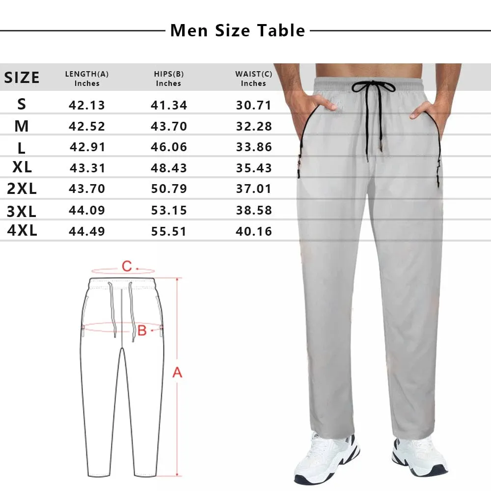Custom Face Quick Dry Pants Gradient Couple's All Over Print Casual Elastic Drawstring Pants