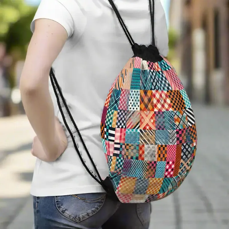 Dipaliz Gym Polyester Bag with Abstract Pattern