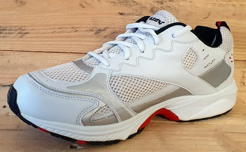 Dutchy Swift Run Low Textile Trainers UK8.5/US9.5/EU43 White/Red/Black/Grey