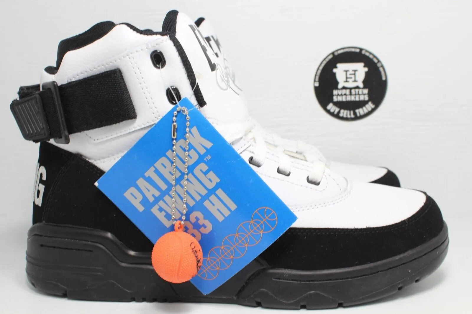 Ewing 33 Hi Top Black White Size 10 1EW90112-003