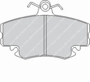 FERODO FCP845H DS2500 Brake pads front RENAULT CLIO II