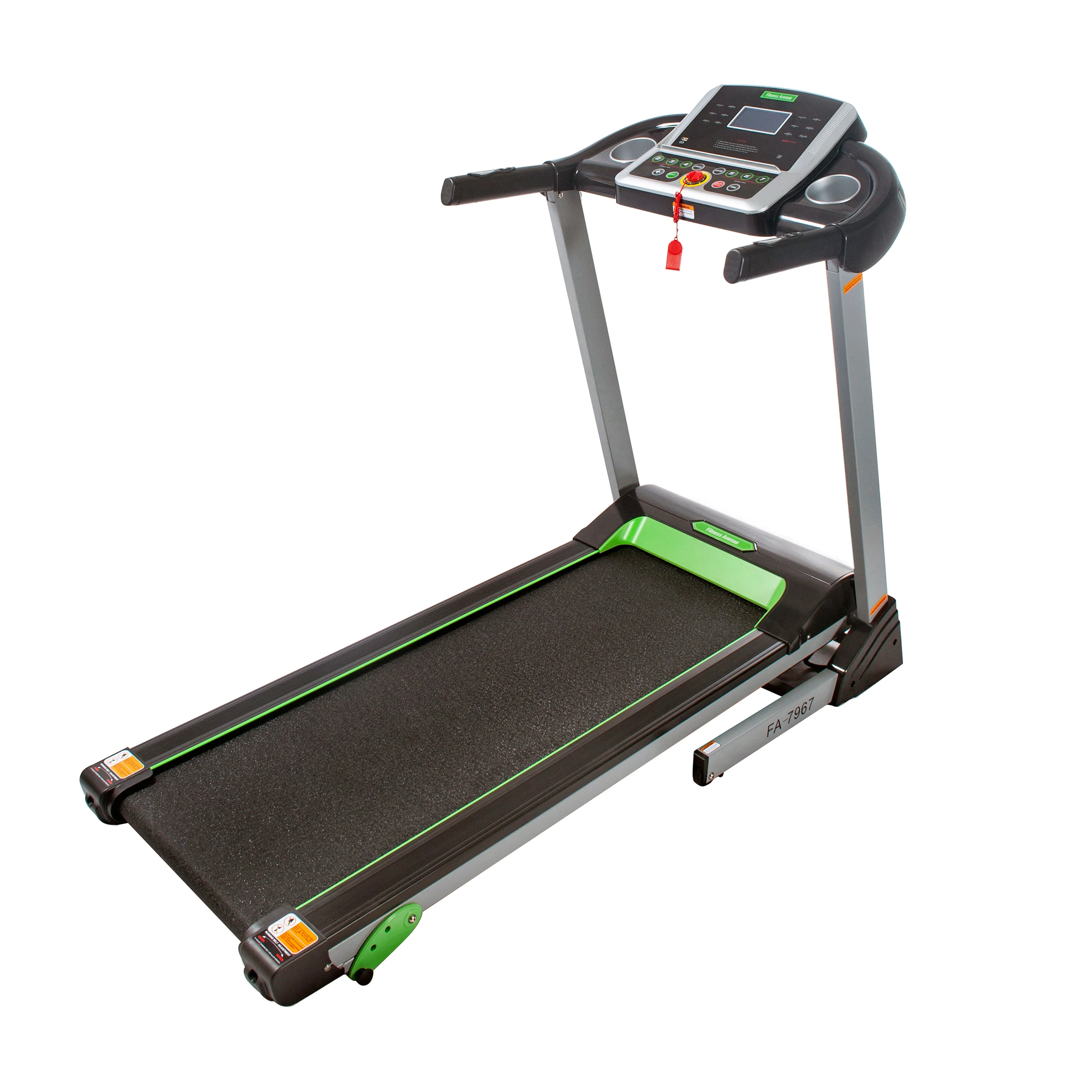 Fitness Avenue Manual Incline Treadmill with Bluetooth, Speakers