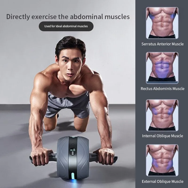 Fitness Equipment Press Roller Abdominal Exercise Muscle Stretch Counting Roller for Bodybuilding Gym Home Tool