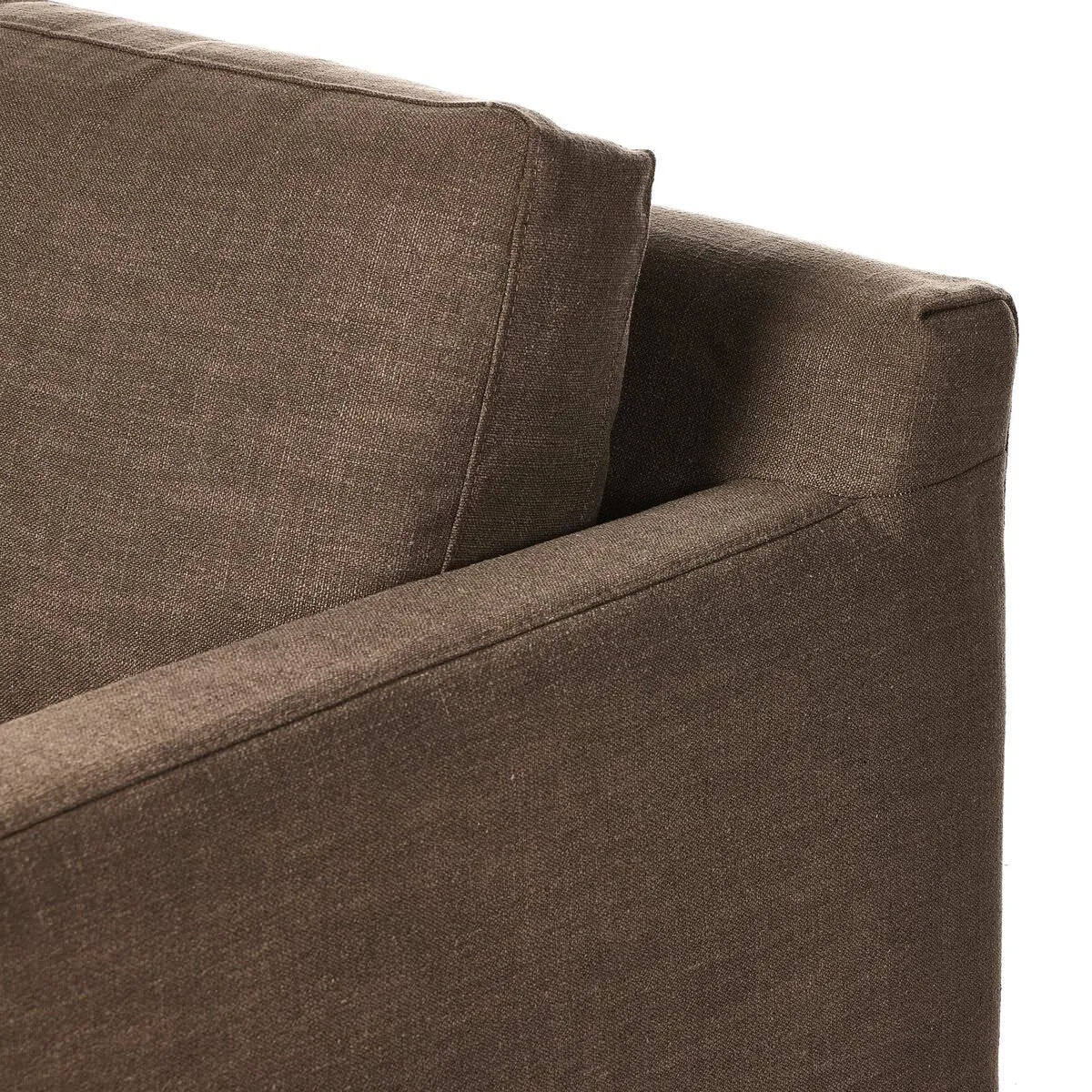 Four Hands Hampton Slipcover Swivel Chair in Antwerp Cafe