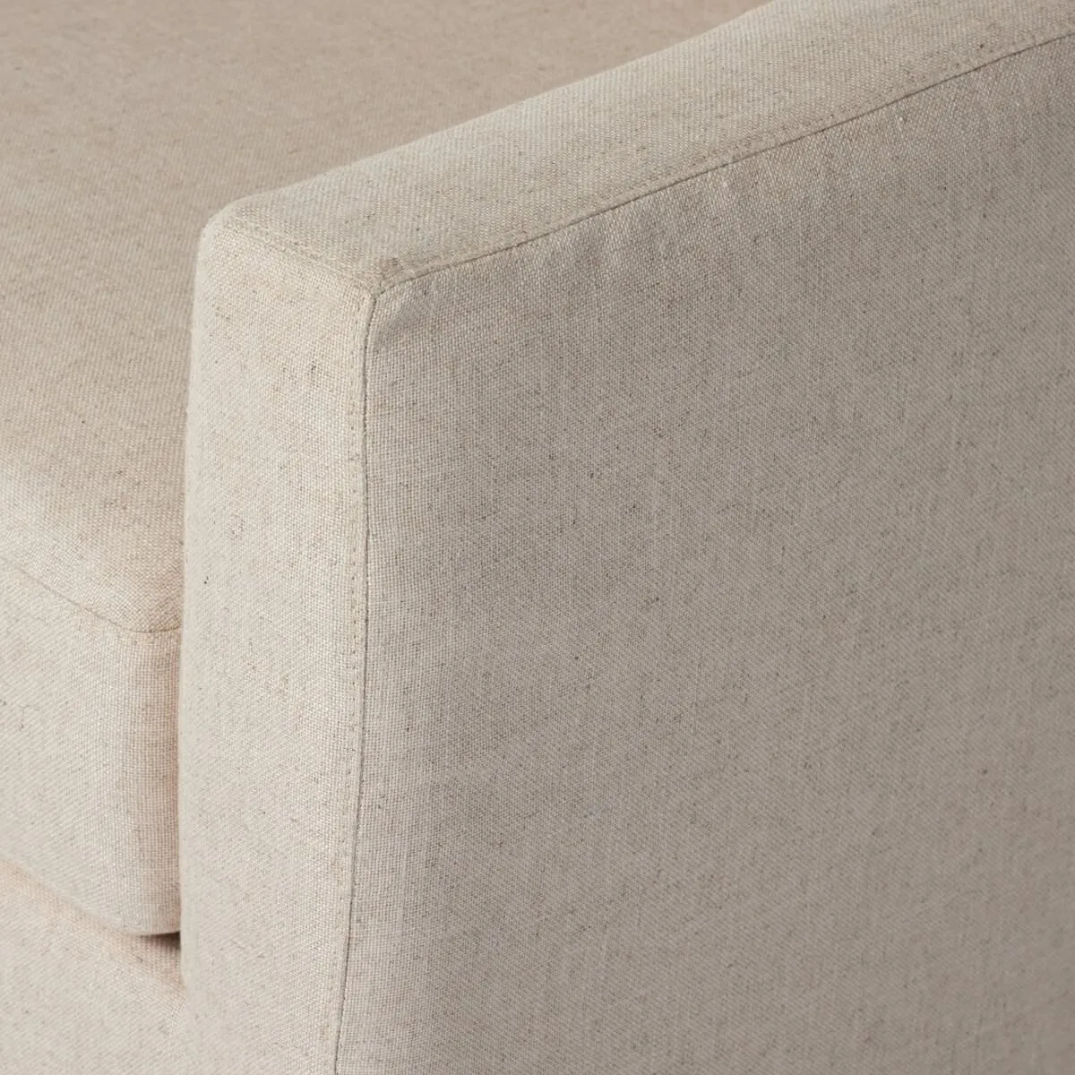 Four Hands Hampton Slipcovered Swivel Chair in Evere Creme