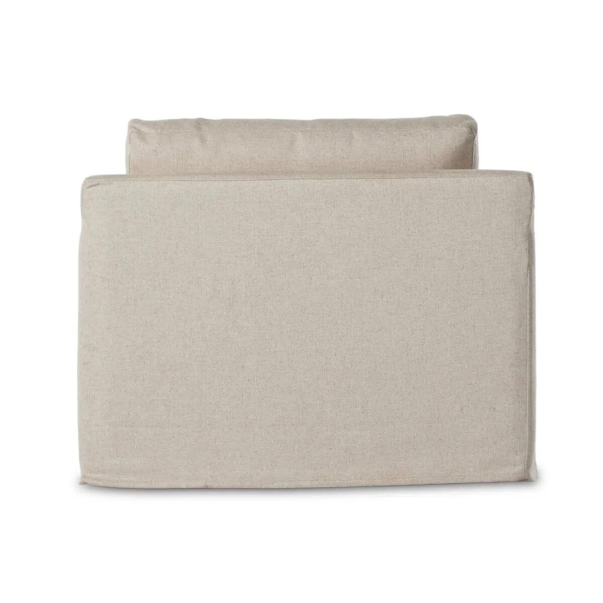 Four Hands Hampton Slipcovered Swivel Chair in Evere Creme