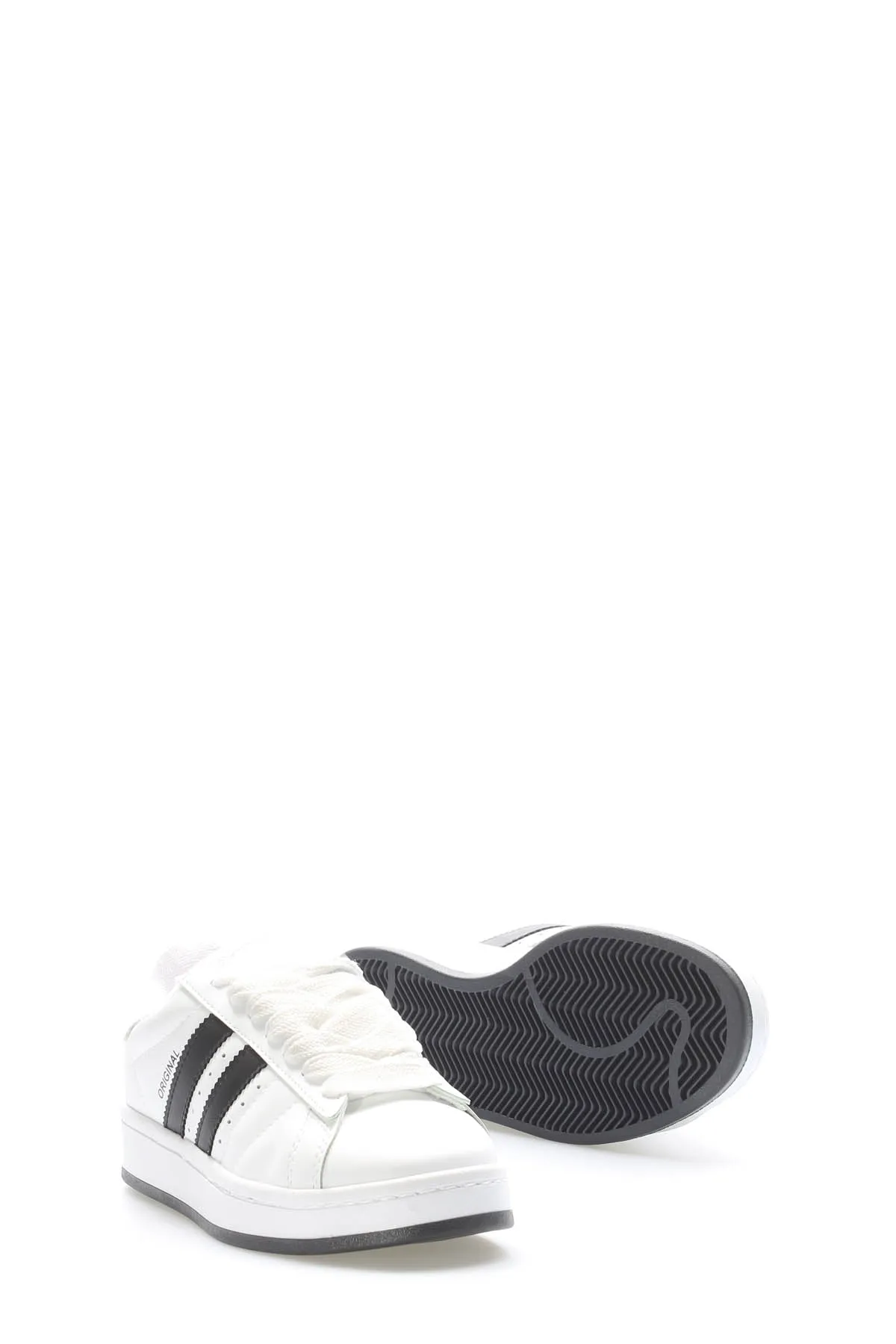 FST Women's Walking Shoes 869ZA607 White Black - Kearns