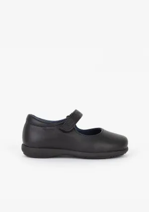 Girl's Navy School Shoes