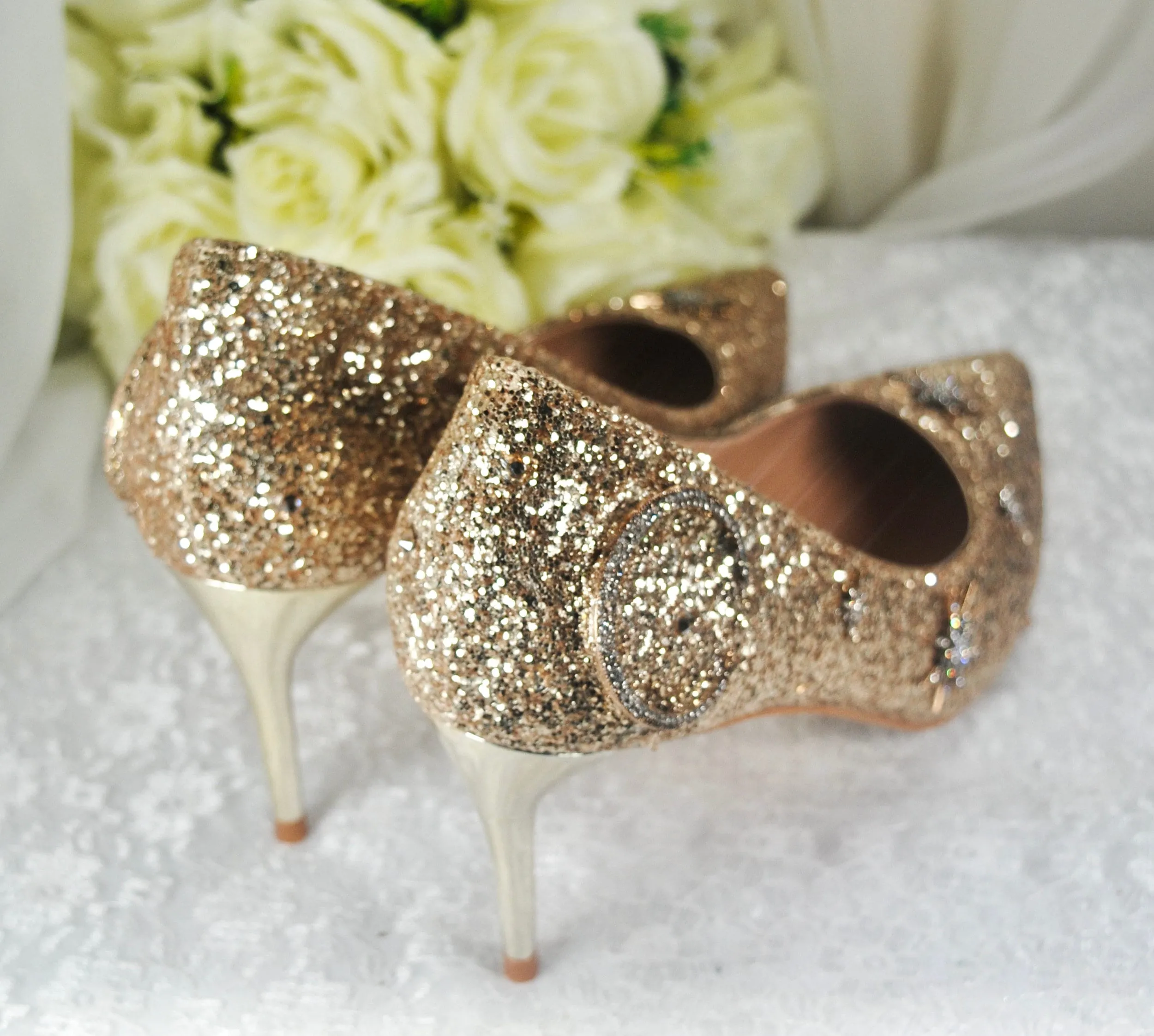 Gold Celestial Bridal Shoes