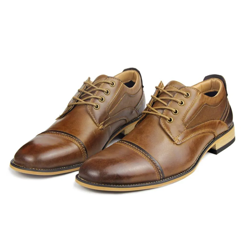 Hanrae Men's Classic Genuine Leather Dress Shoes
