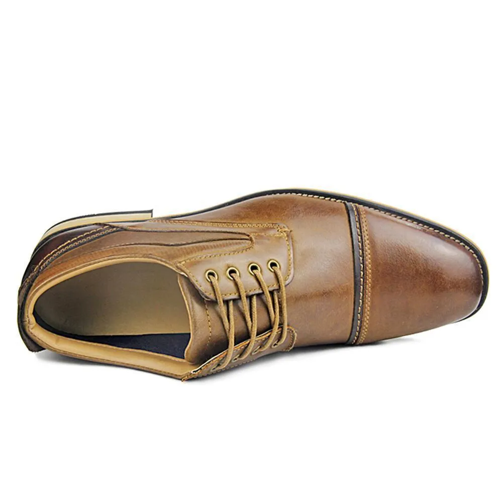 Hanrae Men's Classic Genuine Leather Dress Shoes