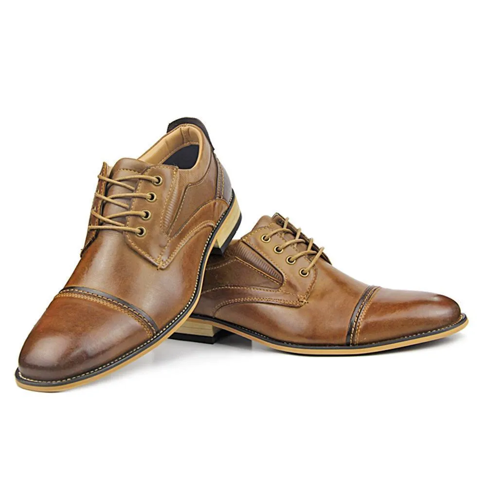 Hanrae Men's Classic Genuine Leather Dress Shoes
