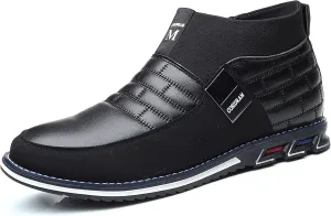 High-Top Black Lightweight Men's Casual Shoes
