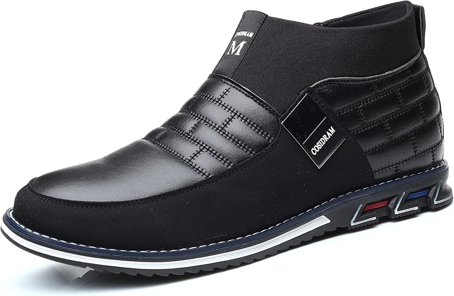 High-Top Black Lightweight Men's Casual Shoes