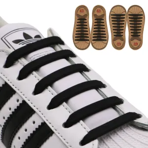 INMAKER No Tie Shoelaces for Kids and Adults, 2 Pack Elastic Sneakers Shoe Laces